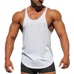 New Gyms Tank Top Summer Brand Cotton Sleeveless Shirt Casual Fashion Fitness Stringer Tank Top Men bodybuilding Clothing M-XXL