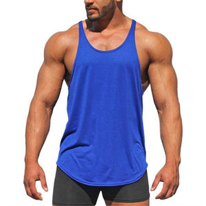 New Gyms Tank Top Summer Brand Cotton Sleeveless Shirt Casual Fashion Fitness Stringer Tank Top Men bodybuilding Clothing M-XXL