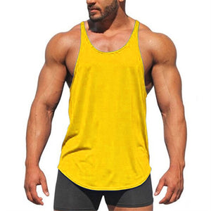 New Gyms Tank Top Summer Brand Cotton Sleeveless Shirt Casual Fashion Fitness Stringer Tank Top Men bodybuilding Clothing M-XXL