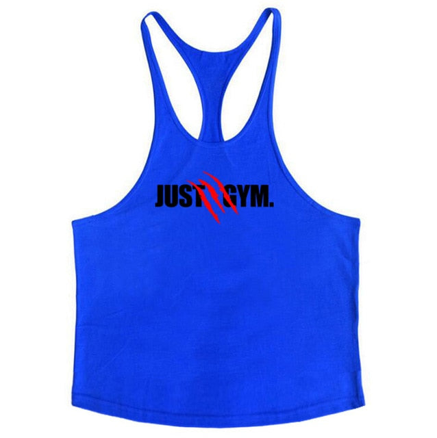 Brand Fitness Clothing Bodybuilding Singlets Tank Top Men Muscle Shirt Sportwear Vests Cotton Stringer Tops