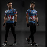 TUNSECHY fashion Brand Captain America 3D Printed T-shirts Men Marvel Avengers iron man Fitness Clothing Male Tops T-shirts