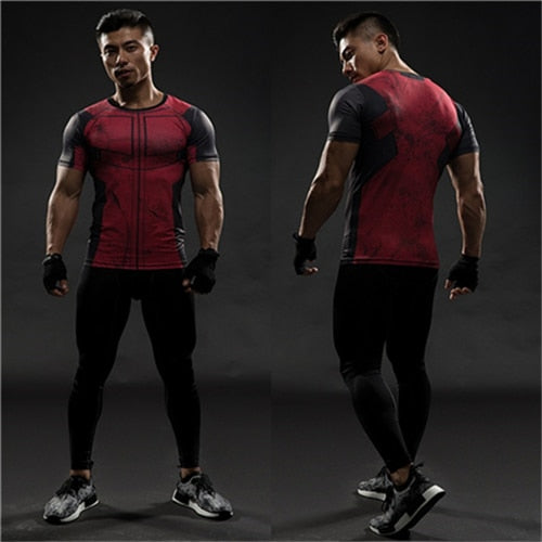 TUNSECHY fashion Brand Captain America 3D Printed T-shirts Men Marvel Avengers iron man Fitness Clothing Male Tops T-shirts