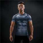 TUNSECHY fashion Brand Captain America 3D Printed T-shirts Men Marvel Avengers iron man Fitness Clothing Male Tops T-shirts