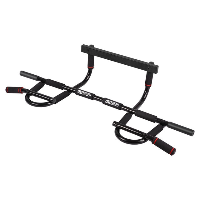 OneTwoFit Pull Up Bar Door Frame Chin Up Bar Station Multi-Grip Bar Heavy Doorway Fitness Equipment for Home Gym Deporte en Casa