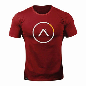 2019 New Brand Clothing Gyms Tight Cotton T-shirt Mens alpha Fitness T-shirt Homme Gyms T Shirt Men Fitness Summer Tees Tops