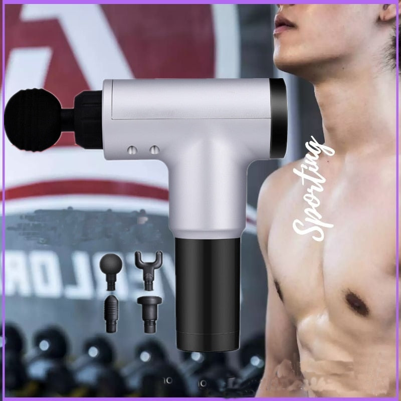 Electric Fascia Massage Gun Relaxation Massager Therapy 6speed Adjustment Deep Vibration Muscle Relaxation Fitness For Home Gym