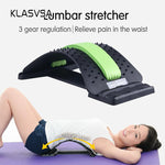 KLASVSA Back Stretcher Massager Neck Waist Pain Relief Magic Support Massage Home Muscle Stimulator Relaxation Fitness Equipment