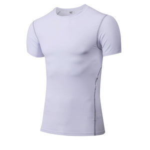 Men Sport Shirt man Gym Fitness Tight Mens Running T-shirt Basketball Jersey Sportswear Bodybuilding Musculation Gym Clothing