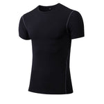 Men Sport Shirt man Gym Fitness Tight Mens Running T-shirt Basketball Jersey Sportswear Bodybuilding Musculation Gym Clothing