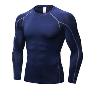 Men Sport Shirt man Gym Fitness Tight Mens Running T-shirt Basketball Jersey Sportswear Bodybuilding Musculation Gym Clothing