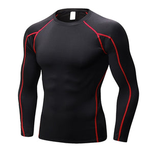 Men Sport Shirt man Gym Fitness Tight Mens Running T-shirt Basketball Jersey Sportswear Bodybuilding Musculation Gym Clothing