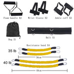 Sports Fitness Resistance Bands Set for Leg and Arm Exercises Boxing Muay Thai Home Gym Bouncing Strength Training Equipment