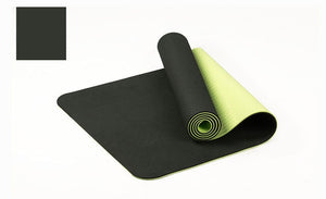 183*61cm 6mm Thick Double Color Non-slip TPE Yoga Mat Quality Exercise Sport Mat for Fitness Gym Home Tasteless Pad