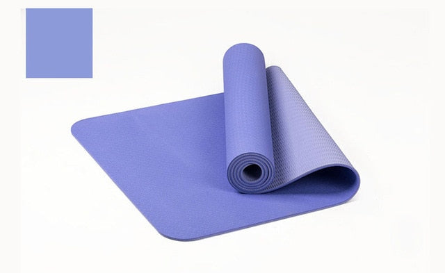 183*61cm 6mm Thick Double Color Non-slip TPE Yoga Mat Quality Exercise Sport Mat for Fitness Gym Home Tasteless Pad