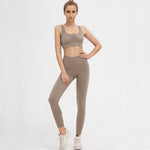 Seamless Set Gym Clothing Seamless Yoga Set Women Tracksuit Solid Sport Suit Fitness Women Workout Set Sports Wear For Women Gym