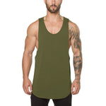 Brand Gyms Stringer Clothing Bodybuilding Tank Top Men Fitness Singlet Sleeveless Shirt Solid Cotton Muscle Vest Undershirt