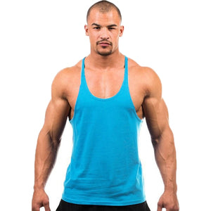 7 Colors Men Tank Top Men Stringer Tank Top Fitness Singlet Sleeveless Shirt Workout Man Undershirt Clothing New