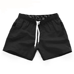 Men Summer Casual Shorts Quick Drying Fitness Short homme Beach Shorts Men Women Boardshorts Elastic Waist Solid gym Clothing