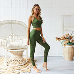 Women's New Seamles Gym Clothing Gym Yoga Set Fitness Workout Sets Outfits For Female Workout Athletic Legging Sportswear Suit