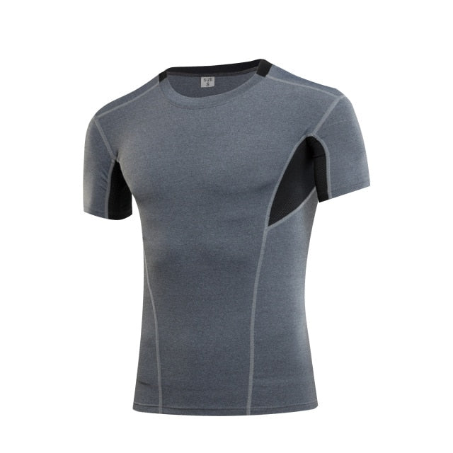 Clearance Sale Compression Men T-shirts workout Sports Running T-shirt Short Sleeve Jogger Tshirt Fitness Exercise Gym Clothing