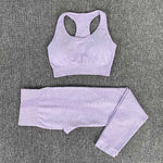 Seamless Gym Clothing Women Gym Yoga Set Fitness Workout Sets Yoga Top And Athletic Legging Women's Sportswear Suit