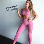 Sexy Sports Suits Seamless Yoga Set Women Fitness Clothing Sportswear Woman Gym Leggings Padded Push-up Sports Bra 1728/1788