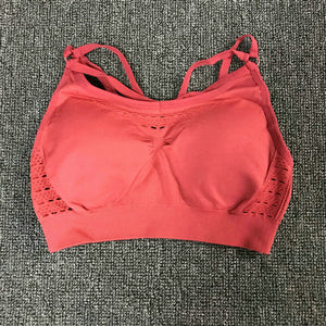 Sexy Sports Suits Seamless Yoga Set Women Fitness Clothing Sportswear Woman Gym Leggings Padded Push-up Sports Bra 1728/1788