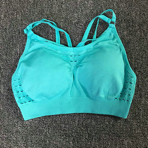 Sexy Sports Suits Seamless Yoga Set Women Fitness Clothing Sportswear Woman Gym Leggings Padded Push-up Sports Bra 1728/1788