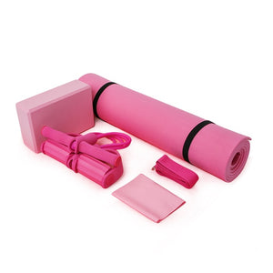 7 Pcs Yoga Set Health Fitness Home Includes Yoga Mat Yoga Blocks Yoga Towel Yoga Ball Pedal Ttension Rope Band  A Yoga Strap