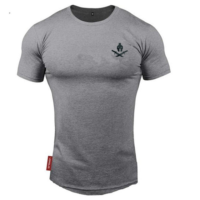 2020 New brand Clothing fitness Running t shirt men O-neck t-shirt cotton bodybuilding Sport shirts tops gym men t shirt