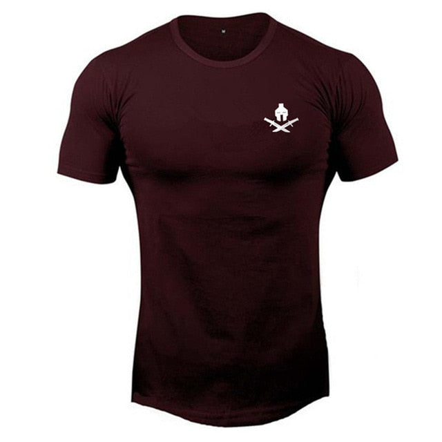 2020 New brand Clothing fitness Running t shirt men O-neck t-shirt cotton bodybuilding Sport shirts tops gym men t shirt