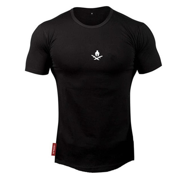 2020 New brand Clothing fitness Running t shirt men O-neck t-shirt cotton bodybuilding Sport shirts tops gym men t shirt