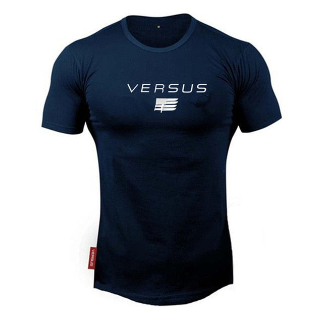 2020 New brand Clothing fitness Running t shirt men O-neck t-shirt cotton bodybuilding Sport shirts tops gym men t shirt