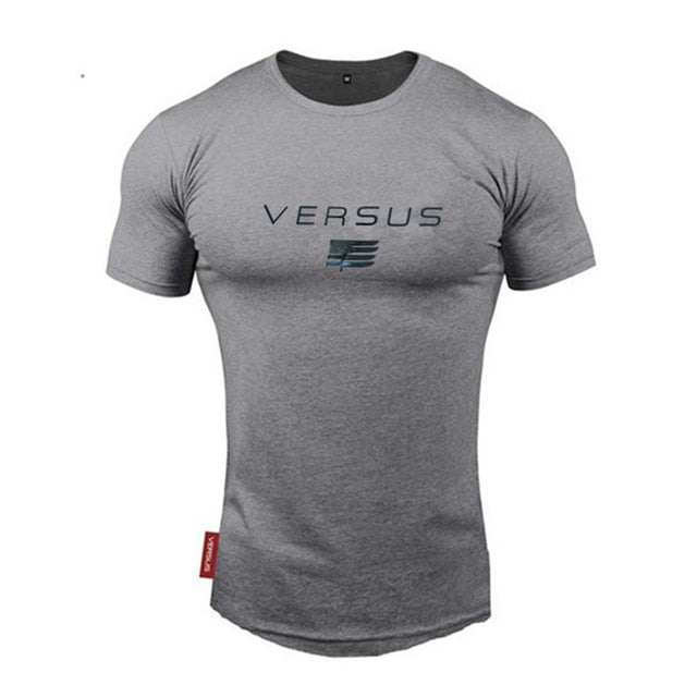 2020 New brand Clothing fitness Running t shirt men O-neck t-shirt cotton bodybuilding Sport shirts tops gym men t shirt