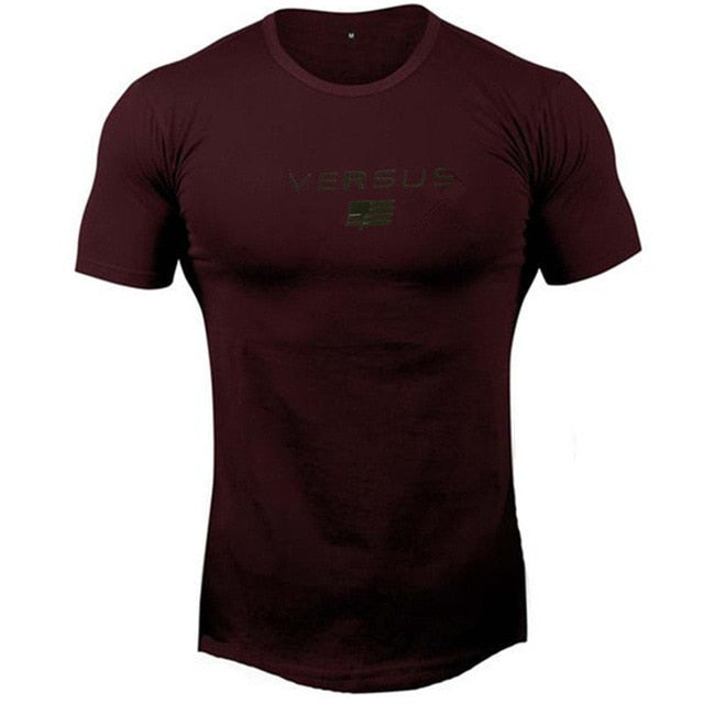 2020 New brand Clothing fitness Running t shirt men O-neck t-shirt cotton bodybuilding Sport shirts tops gym men t shirt