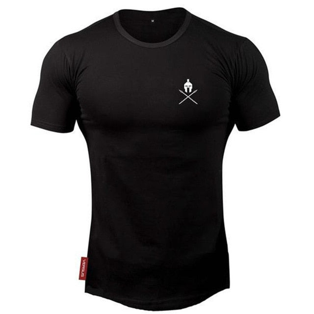 2020 New brand Clothing fitness Running t shirt men O-neck t-shirt cotton bodybuilding Sport shirts tops gym men t shirt