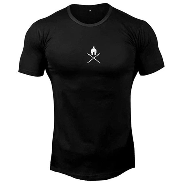 2020 New brand Clothing fitness Running t shirt men O-neck t-shirt cotton bodybuilding Sport shirts tops gym men t shirt