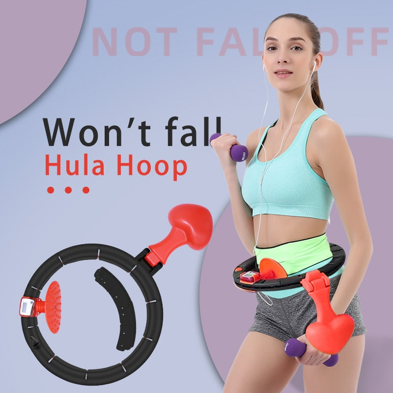 Sports Fitness Hoops Yoga Home Exerciser Hola Circle Not Drop Adjustable Waist Training Ring Belly Abdominal Trainer Weight loss